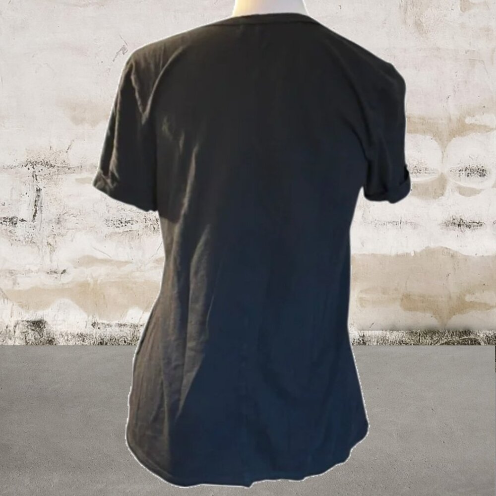 T.LA Women's Black V-Neck Tee Shirt with Pocket Size XS - Picture 4 of 4